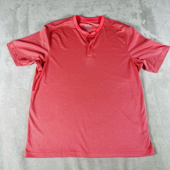 Croft and Borrow Polo Shirt Men's Large Pink Quick Dry Performance Lightweight - Picture 1 of 10